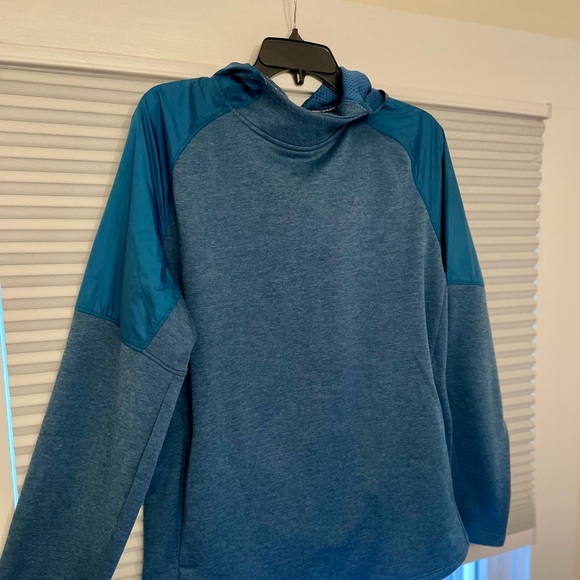 Athleisure Mixed Fabic Hoodie - Picture 2 of 4